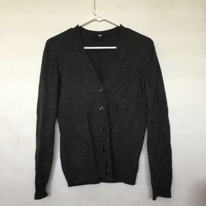 Uniqlo Charcoal Cardigan